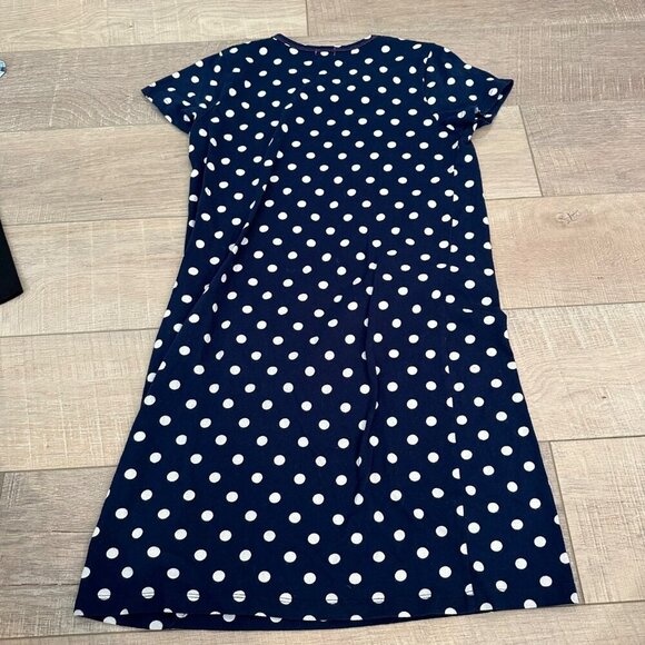CREWCUTS GIRLS BLUE POLKA DOT T SHIRT DRESS XL 12/14 - Picture 5 of 5